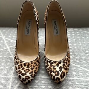 Jimmy Choo leopard print pumps